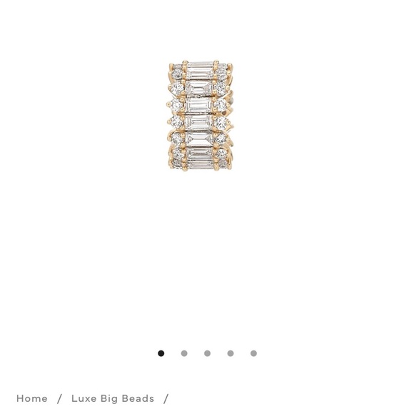 Adina Reyter Diamond Full Stack Baguette Big Bead - Lab Grown - Picture 1 of 7